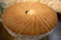 Millstone brought by the Canary Island settlers of San Antonio at The Alamo. San Antonio, TX.