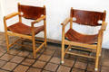 Cowhide chairs at Museum of Western Art. Kerrville, TX.