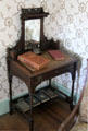 Desk with books at LBJ Boyhood Home. Johnson City, TX.