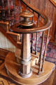 Spiral banister around newel post at Capt. Charles Schreiner Mansion. Kerrville, TX.