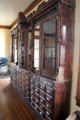 Cabinet to file records at Capt. Charles Schreiner Mansion. Kerrville, TX.