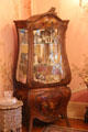 Vitrine in pink parlor at McFaddin-Ward House. Beaumont, TX.