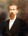 Rev. Samuel Pascal Wright, Pres. of Waco Female College portrait by L. Cohen at Earle-Napier-Kinnard House. Waco, TX.