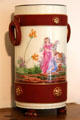 Vase painted with romantic figures at Earle-Napier-Kinnard House. Waco, TX.