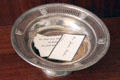 Calling card tray at Fort House. Waco, TX.