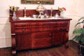 Sideboard with silver at Fort House. Waco, TX