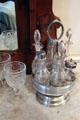 Caster set of cruets at Fort House. Waco, TX.
