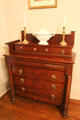 Chest of drawers used as sideboard at McCulloch House. Waco, TX.