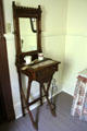 Shaving stand at East Terrace House. Waco, TX.
