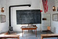 One-room school house at historic village of Mayborn Museum. Waco, TX.