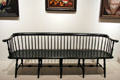 Windsor settee from Philadelphia, PA at Dallas Museum of Art. Dallas, TX.