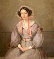 Portrait of Mme Sennegon, artist's sister by Jean-Baptiste-Camille Corot in Reves Collection at Dallas Museum of Art. Dallas, TX.