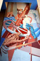 Electricity mural replacing originals burned in fire of 1946 at Automobile Hall at Fair Park. Dallas, TX.
