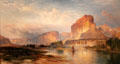Cliffs of Green River painting by Thomas Moran at Amon Carter Museum of American Art. Fort Worth, TX.