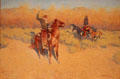 Long-Horn Cattle Sign painting by Frederic Remington at Amon Carter Museum of American Art. Fort Worth, TX.