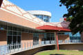 Architecture of George Washington Carver Museum. Austin, TX.