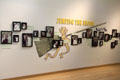 Jumping the broom display of African American weddings at George Washington Carver Museum. Austin, TX.