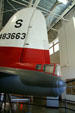 Tail of Boeing B-17G-90-DL Flying Fortress at Hill Aerospace Museum. UT.