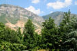 Mountains over Brigham Young University. Provo, UT.