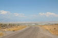 View from near Promontory Point NHS over flats of Great Salt Lake which Transcontinental had to skirt. UT.