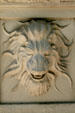 Sculpted lion on pillar of Walker-McCarthey House. Salt Lake City, UT.