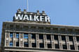 Upper story carvings with eagles of Walker Bank Building. Salt Lake City, UT.