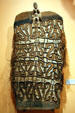Wooden Jamas shield from Papua New Guinea Asmat Region at Utah Museum of Fine Art. Salt Lake City, UT.
