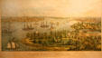 Graphic of Views of Norfolk & Portsmouth from Naval Hospital at Hampton Roads Naval Museum. Norfolk, VA.