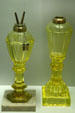 American pressed glass whale oil amps at Chrysler Museum of Art. Norfolk, VA.