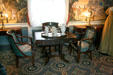 Drawing room of Ash Lawn-Highland with chairs imported by Monroe's from Paris. Charlotttesville, VA.