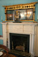 Fireplace in dining room of Ash Lawn-Highland. Charlotttesville, VA.