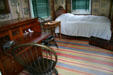 Interior of Overseer's Cottage at Ash Lawn-Highland. Charlotttesville, VA.