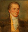 Miniature portrait of James Monroe by H. Strong after original by John Vanderlyn at Ash Lawn-Highland. Charlotttesville, VA.