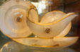 Paris Porcelain dishes probably from James Monroe's Presidential dinner service at Ash Lawn-Highland. Charlotttesville, VA.