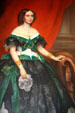 Portrait of Katherine Powell Carter detail at Oatlands. Leesburg, VA.