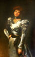 Portrait of Edith Morton Eustice, whose family gave Oatlands to National Trust. Leesburg, VA.