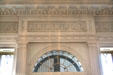 Fan light & decoration over front door at Oatlands. Leesburg, VA.