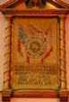 Memorial plaque dedicated to Jefferson Davis in St. Paul's Episcopal Church. Richmond, VA.