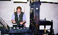 A printing press being inked. Williamsburg, VA.