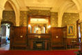 Main entry hall at Park-McCullough Historic Estate. North Bennington, VT.