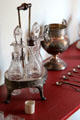 Caster set in birthplace house at President Calvin Coolidge State Historic Park. Plymouth Notch, VT.