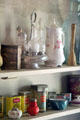 Pantry with caster set & spice boxes in Coolidge Homestead at President Calvin Coolidge State Historic Park. Plymouth Notch, VT.