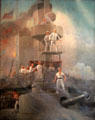 Admiral Dewey at Battle of Manila painting at Vermont State House. Montpelier, VT.