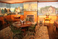 Colonial Revival dining room from New York house of museum founder Electra H. Webb at Shelburne Museum. Shelburne, VT.
