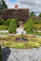 Prentis House over Bostwick Memorial Garden at Shelburne Museum. Shelburne, VT.