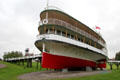 Stern of Ticonderoga at Shelburne Museum. Shelburne, VT.