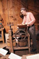 Cider press at Billings Farm & Museum. Woodstock, VT.