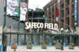 Safeco Field baseball decorations. Seattle, WA.