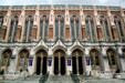 Portal of Suzzallo Library on University of Washington campus. Seattle, WA.