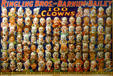 Lithograph of 100 clowns who gathered for congress of clowns at Ringling Bros, Barnum & Bailey Circus at Circus World Museum. Baraboo, WI